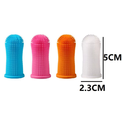 3PCS Dental Cleaning Dog Teeth Cleaning Fingertips Small Dog Toothbrush for Washing the Dog'S Teeth Pet Cat Toothbrush GYS02