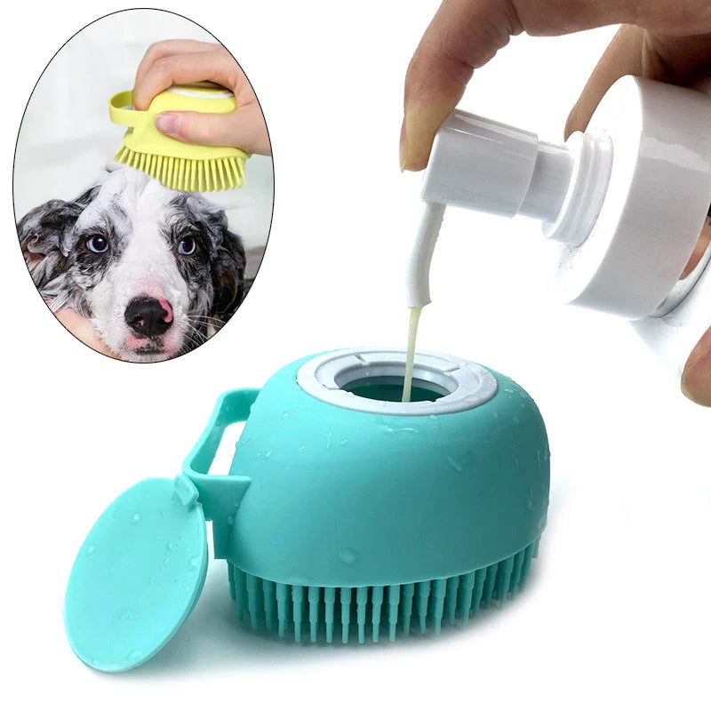 Guantes De Masaje Para Baño De Perros Y Gatos, Cepillo De Silicona Suave Y Seguro, Accesorios Para Mascotas, Herramientas Para Perros Y Gatos